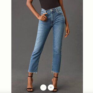 LIKE NEW Citizens of Humanity Isola High-Rise Straight Slim Crop Jeans